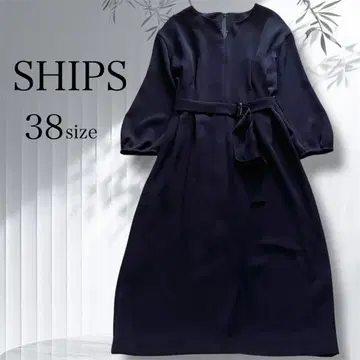 [ 새상품급 ] SHIPS 쉽스 무릎 기장 원피스 포멀 세레모니 네이비