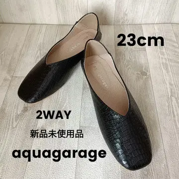 바부쉬 23cm 스퀘어토 2way 플랫 로우힐 슬립온