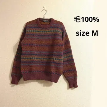 British Pipe 모 100% 스웨터 M 사이즈