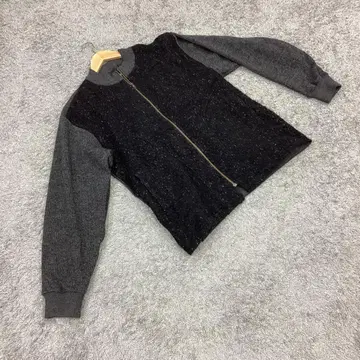 OPERA UOMO 남성용 블루종 니트 트위드 블랙(48)