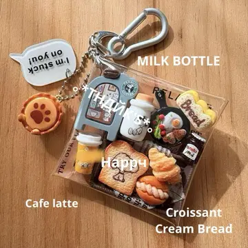 가챠 파우치 아침 식사 파우치 * 그레이 컬러