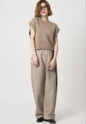 upper hights for conte 베이지 데님 팬츠 23인치