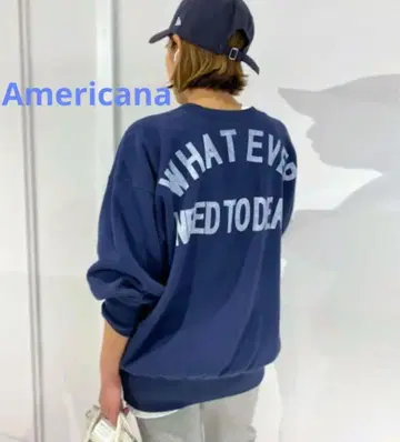 AP STUDIO Americana what ever 백 로고 맨투맨