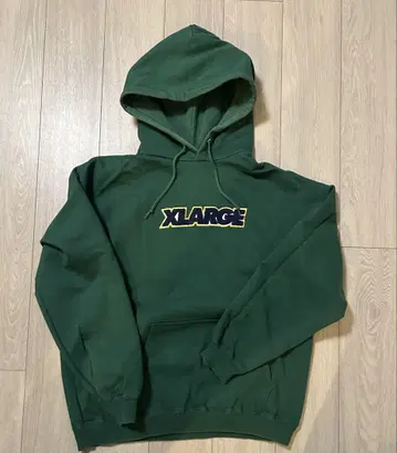 XLARGE 후드티 그린