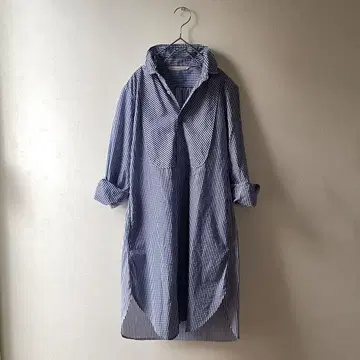 그랑마마도터 깅엄 체크 셔츠 원피스