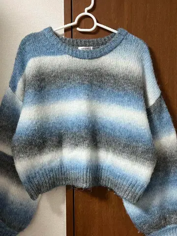 INGNI 잉그 니트 보더 그라데이션