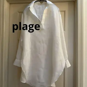 Plage de charme 화이트 튜닉 린넨 100%