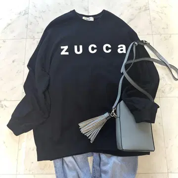 새상품급 ZUCCa 주카 맨투맨 트레이닝복 블랙 M