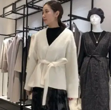 Mystrada 샤기 울 코트 36 사이즈