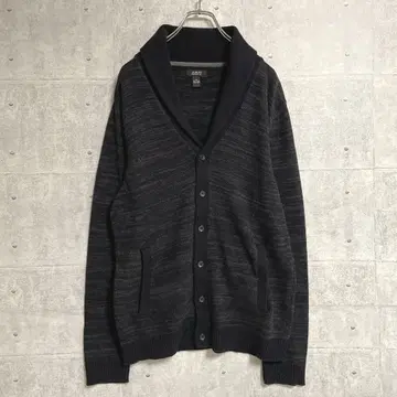 [ ALFANI ] 남성용 니트 가디건 ( M ) 카라 부착 블랙