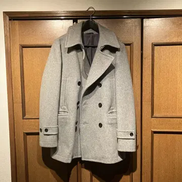 UNITED ARROWS 그레이 코트 울