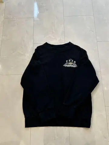 UVERworld TO EDEN 맨투맨 트레이닝복 블랙 사이즈 2