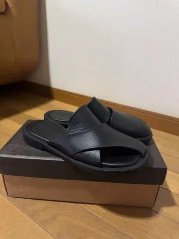 ALL BLACK 블랙 샌들 뮬 신발 24