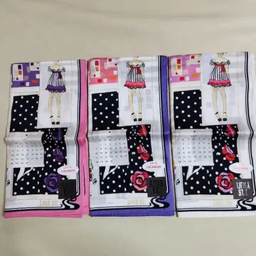 ANNA SUI 달력 포함 손수건 2014년 3개