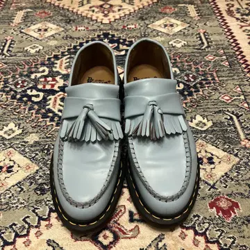 레어 Dr. Martens Adrian 한정품 태슬 로퍼 스카이블루