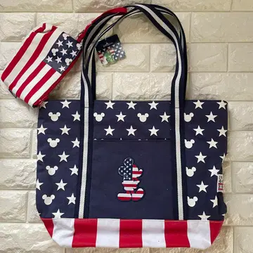 홍콩 디즈니 토트백 성조기 미키