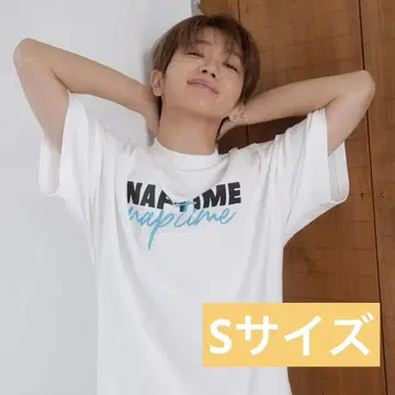 Nissy naptime 모크넥 T셔츠 WHITE