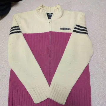 adidas 아이보리/핑크 니트 S