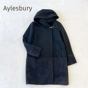 Aylesbury 절개 후디 코트 비옥 블랙 사이즈 9