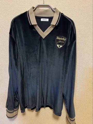 택 포함 미사용 Basicks Velvet Football Shirts
