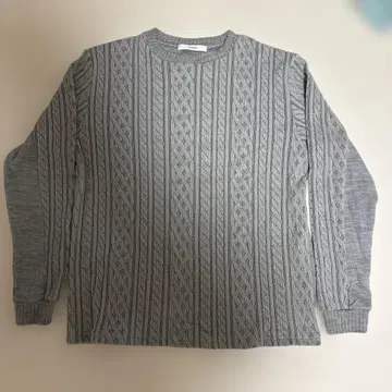 [ 새상품급 ] PIUORO 뜨개질 스웨터 그레이 size2