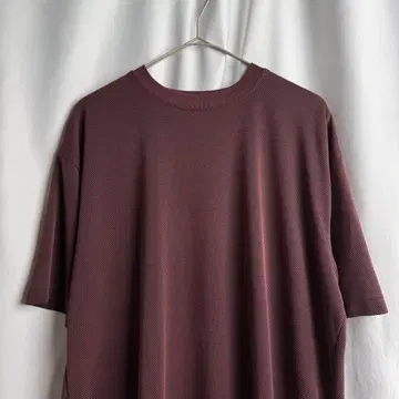 00s Bruma Bibas 레이온 T셔츠 M 버건디 모드