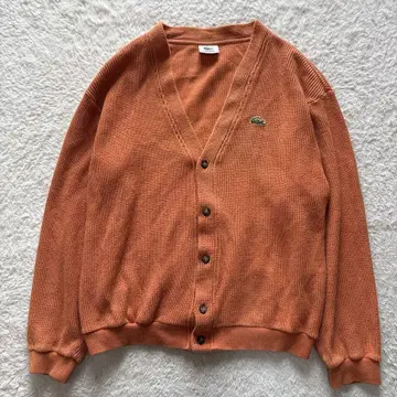 LACOSTE 80s 빈티지 오사와 상회 코튼 가디건 문자 악어