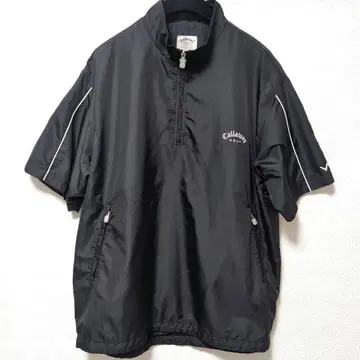 Callaway 캘러웨이 하프 지퍼 반팔 자켓 L 사이즈 블랙