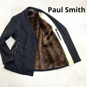 폴스미스 트렌치코트 블랙 M 퍼 라이너 포함