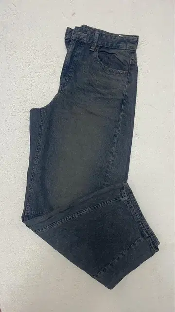 다크 그레이 와이드 데님