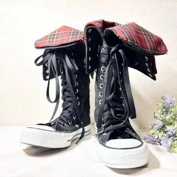 [ 초레어 새상품급 ] 컨버스 20홀 롱 부츠 23.5cm 블랙