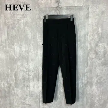 HEVE 리본 도트 팬츠 블랙 36