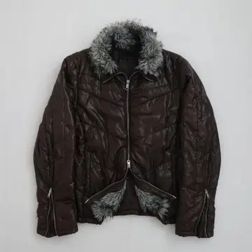 00s Spinash Fur Puffer Riders Jacket