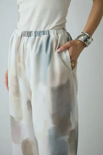 수채화풍 그라데이션 와이드 팬츠