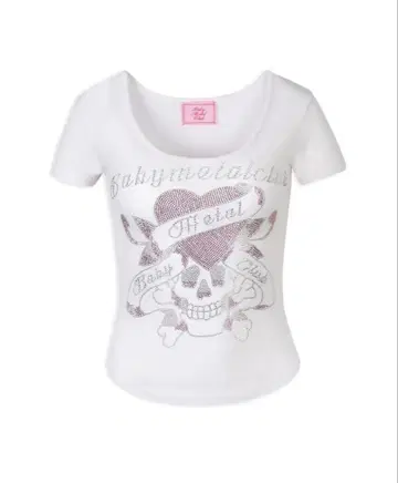 babymetalclub bmc twinkle skull t white