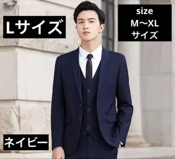 수트 3피스 세트 상하의 세트 비즈니스 정장 네이비 새상품 07