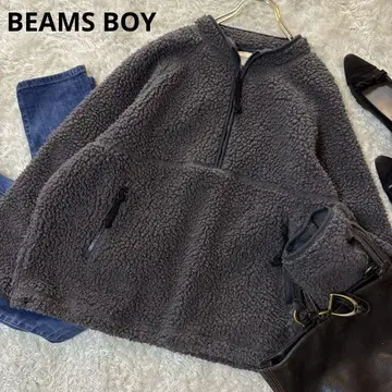 빔즈 보이 보아 플리스 하프 지퍼 풀오버 두꺼운 원단