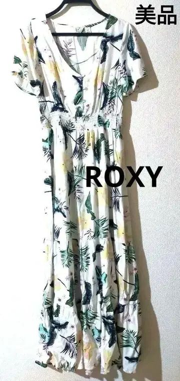 ROXY 롱 원피스 보태니컬 무늬 맥시 길이 꽃무늬