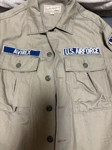 AVIREX U.S. AIRFORCE 밀리터리 셔츠