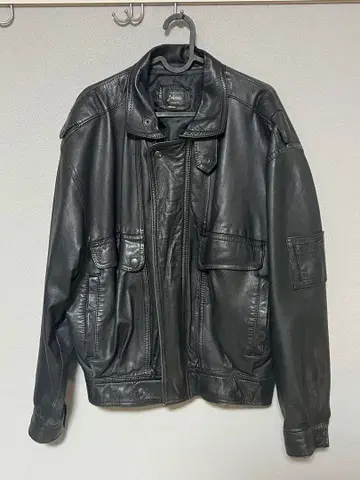 Johenic 블랙 가죽 자켓 천연 가죽 쇼트 기장