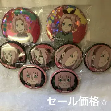 NARUTO 돌풍전 [ 하루노 사쿠라 ] 캔뱃지 8개 세트