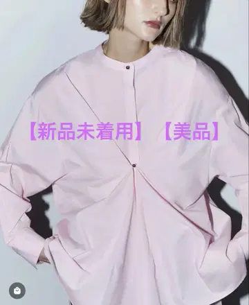 3way 셔츠 핑크 오피스 캐주얼 노카라 brownandstreet