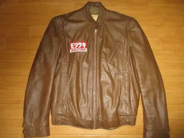 빈티지 캐나다제 가죽 자켓 모리 와키 와펜 포함 ML 사이즈