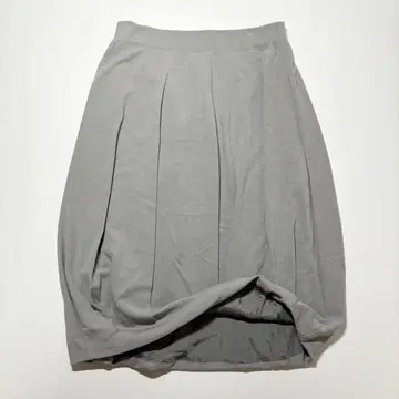 요건 레일 실크와 울 스커트 M 허리밴딩 그레이