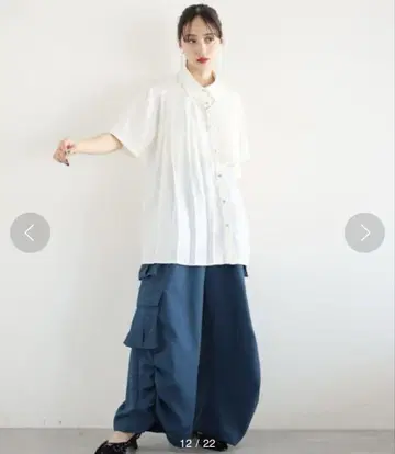 HARE 플리츠 아시메 셔츠
