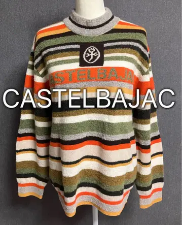 CASTELBAJAC 까스텔바작 니트 스웨터 보더 새상품급 레어