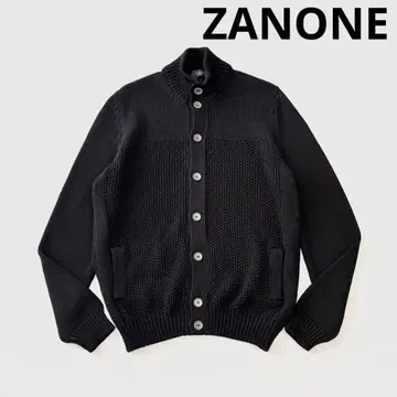 ZANONE 자노네 쿄토 스탠드 카라 니트 가디건 52