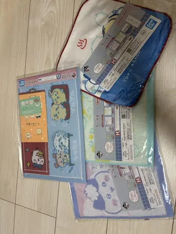 치이카와 (먼작귀) 제일복권 치이카와 온천 H상 타월 3개 G상 문구류