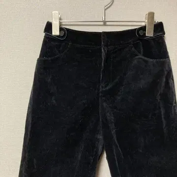 소니아 리키엘 코듀로이 하프 팬츠 (S) 블랙 무지 깔끔한 캐주얼