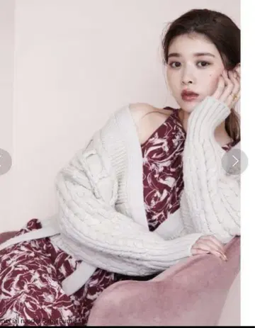 snidel 스트링 다운 케이블 가디건